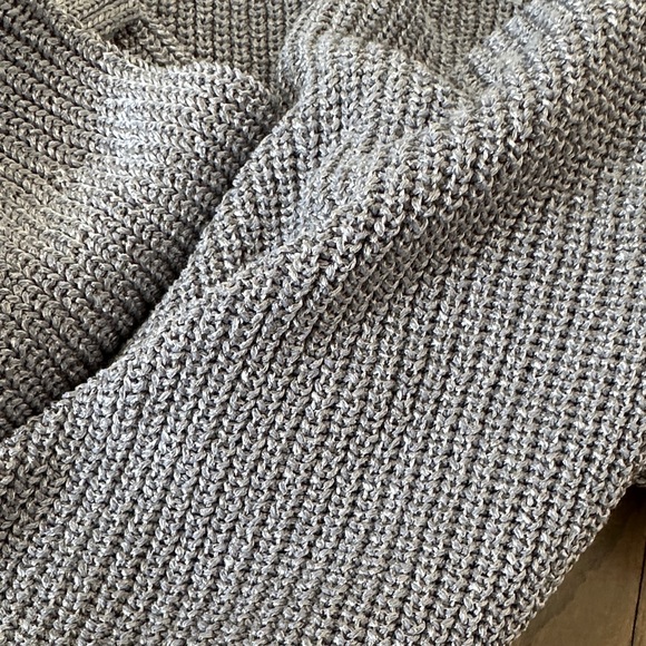 NWT Loft Gray Metallic Sweater - Picture 4 of 4